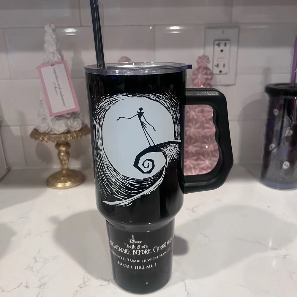 Disney Nightmare Before Christmas Travel Mug Stainless Steel 40oz With Handle